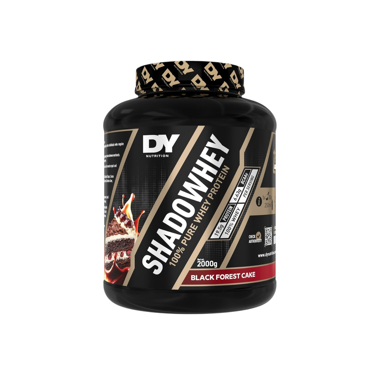 ShadoWhey 100% Pure Whey 2 kg sabor Black Forest Cake – DY Nutrition