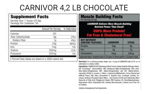 Proteina Carnivor 56SV - Musclemeds