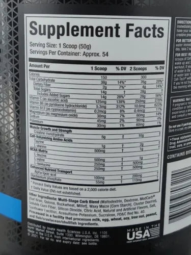Cell Tech Muscletech 6 Libras