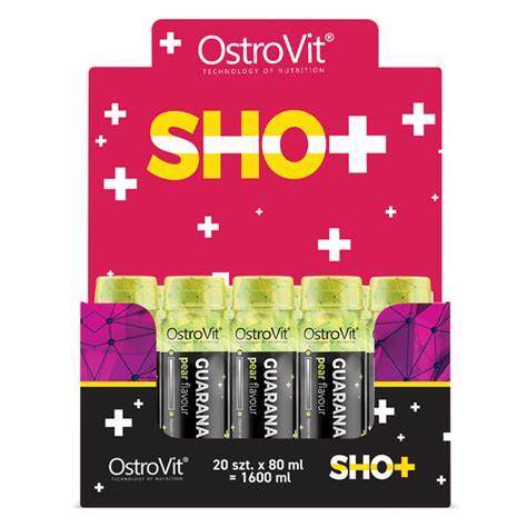 PACK 20 GUARANA SHOT 80ML PEAR FLAVOUR - OSTROVIT