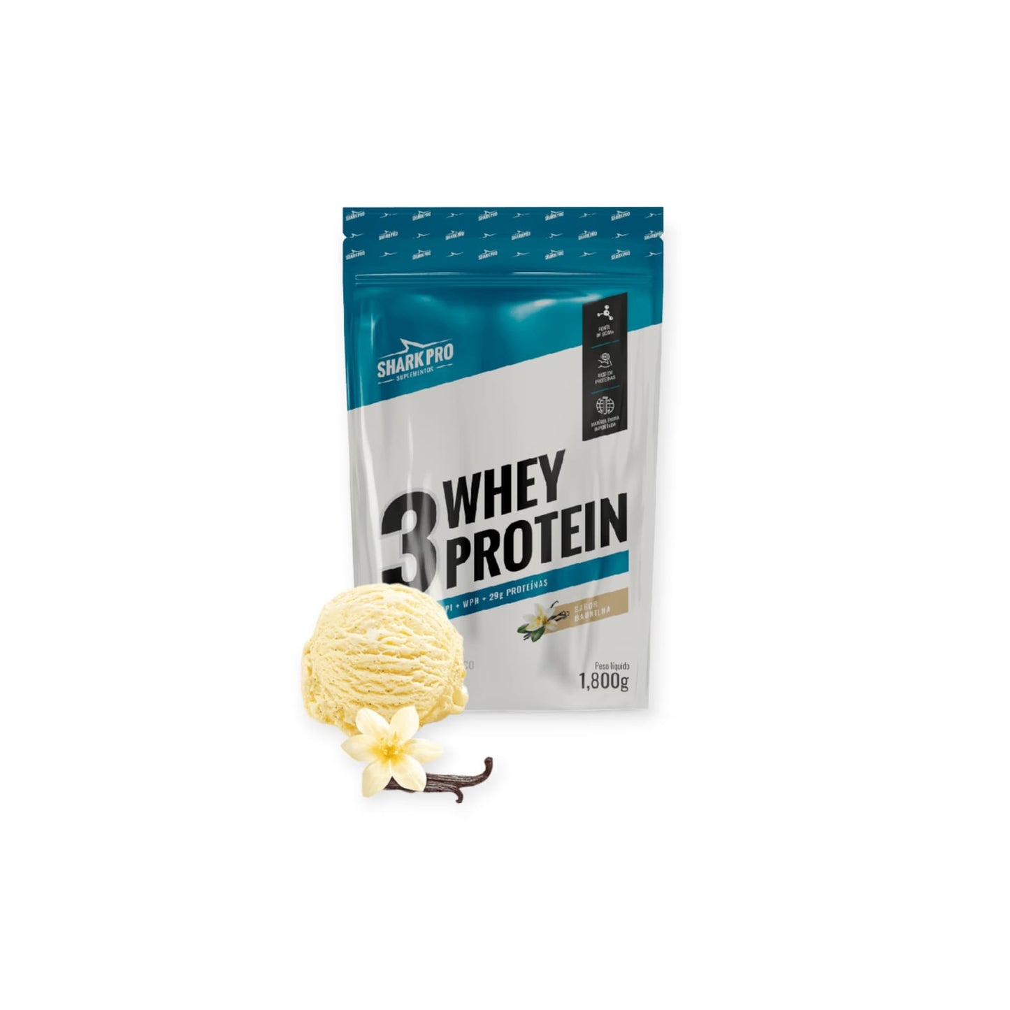PROTEINA 3 WHEY PROTEIN 1,8KG - SHARK PRO