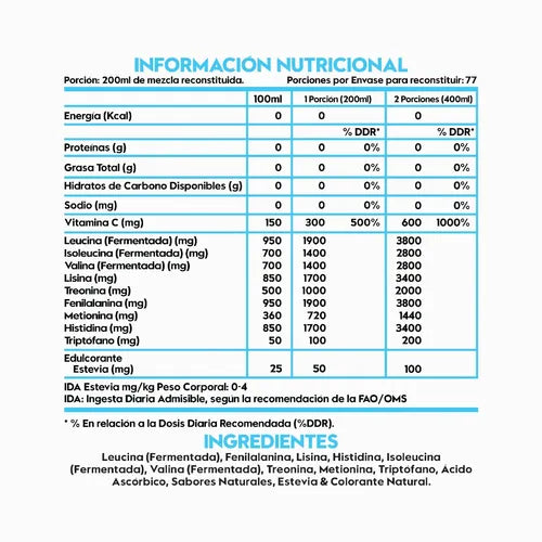 Aminoacidos Bcaas Esenciales - 1kg - 77sv - Italo Grottini