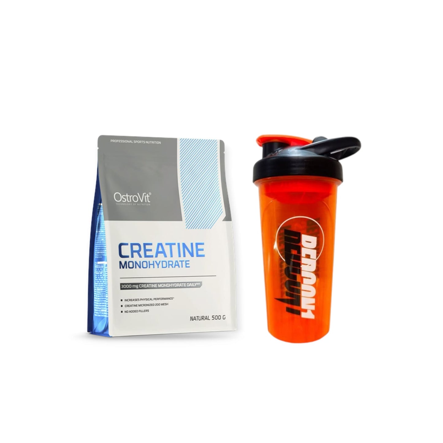PACK CREATINA MONOHIDRATADA 500GR + SHAKER - OSTROVIT