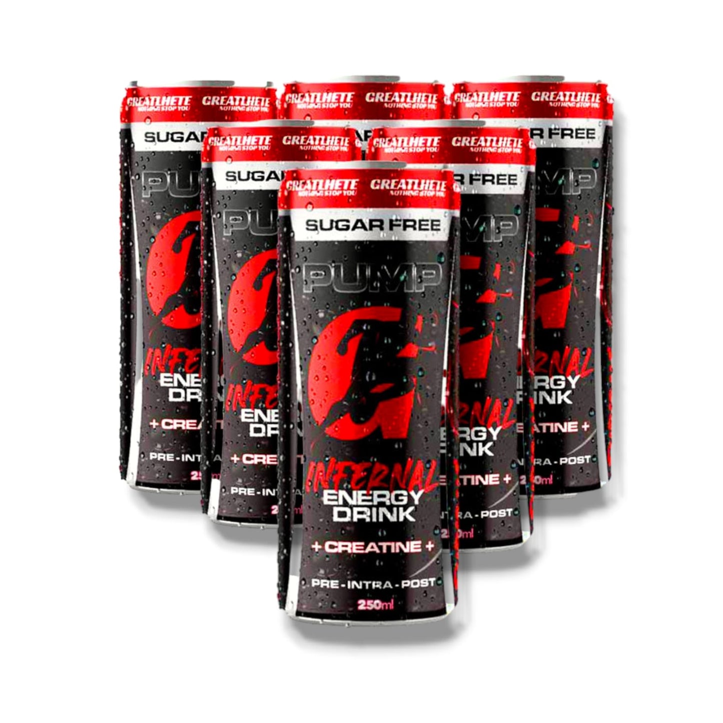 PACK 6 ENERGETICAS INFERNAL ENERGY DRINK - GREATLHETE