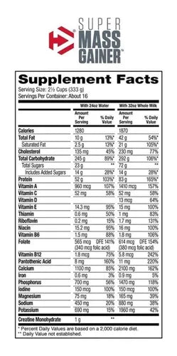 Super Mass Gainer Dymatize -12 Libras