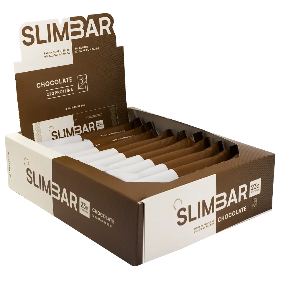 Box 12 barras de proteina SLIMBAR 60GR C/U