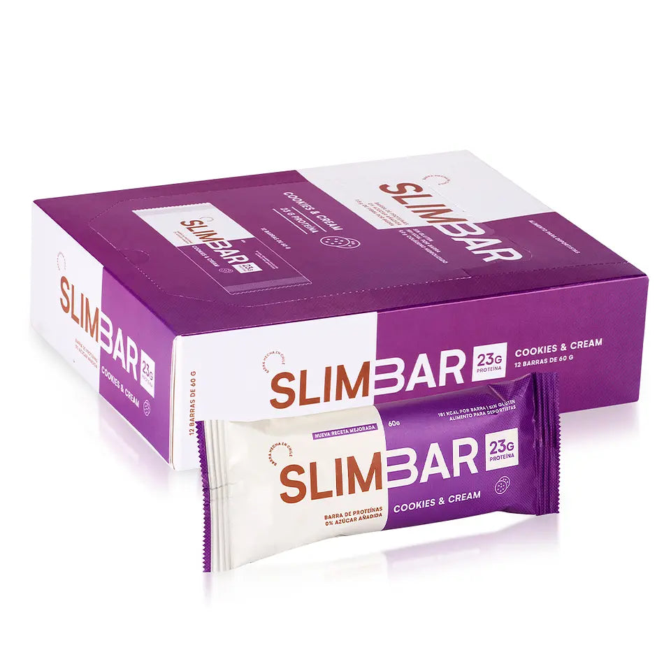 Box 12 barras de proteina SLIMBAR 60GR C/U