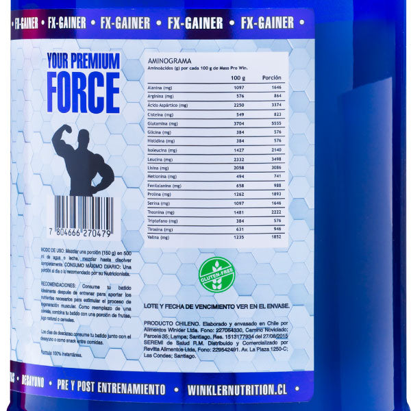 GANADOR DE PESO MASS PRO-WIN 8,58LBS - WINKLER NUTRITION