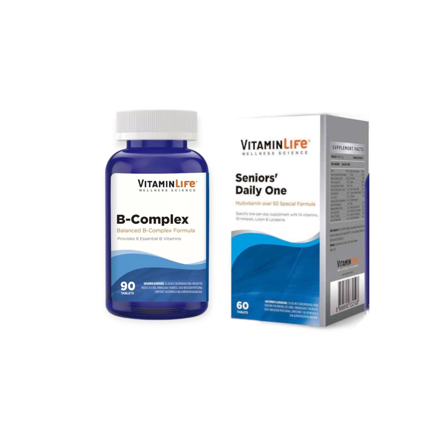B COMPLEX 90 TABLETAS + SENIOR DAILY ONE 60 TABLETAS - VITAMINLIFE
