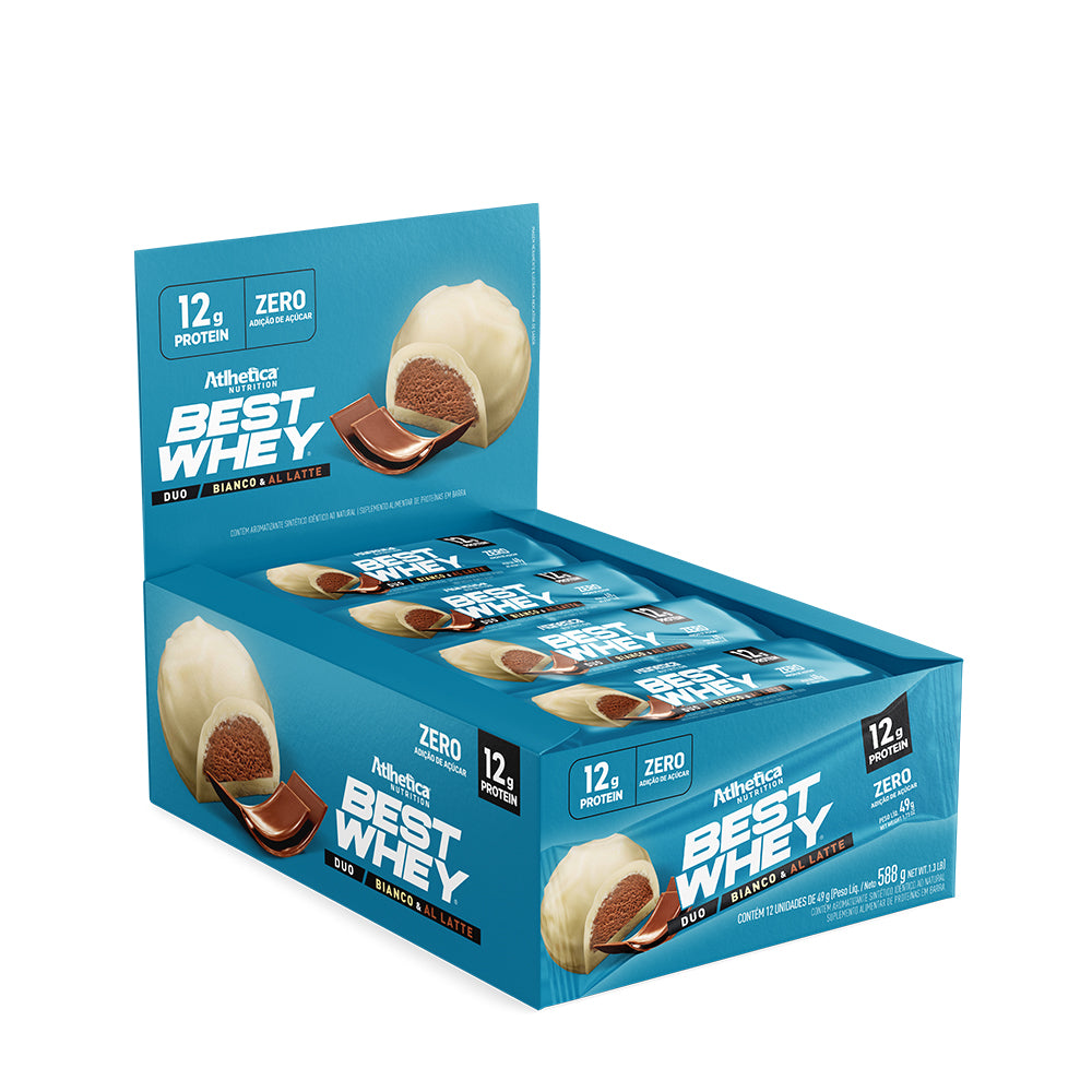 Box de 12 Barras Best Whey 12g Protein - Atlhetica