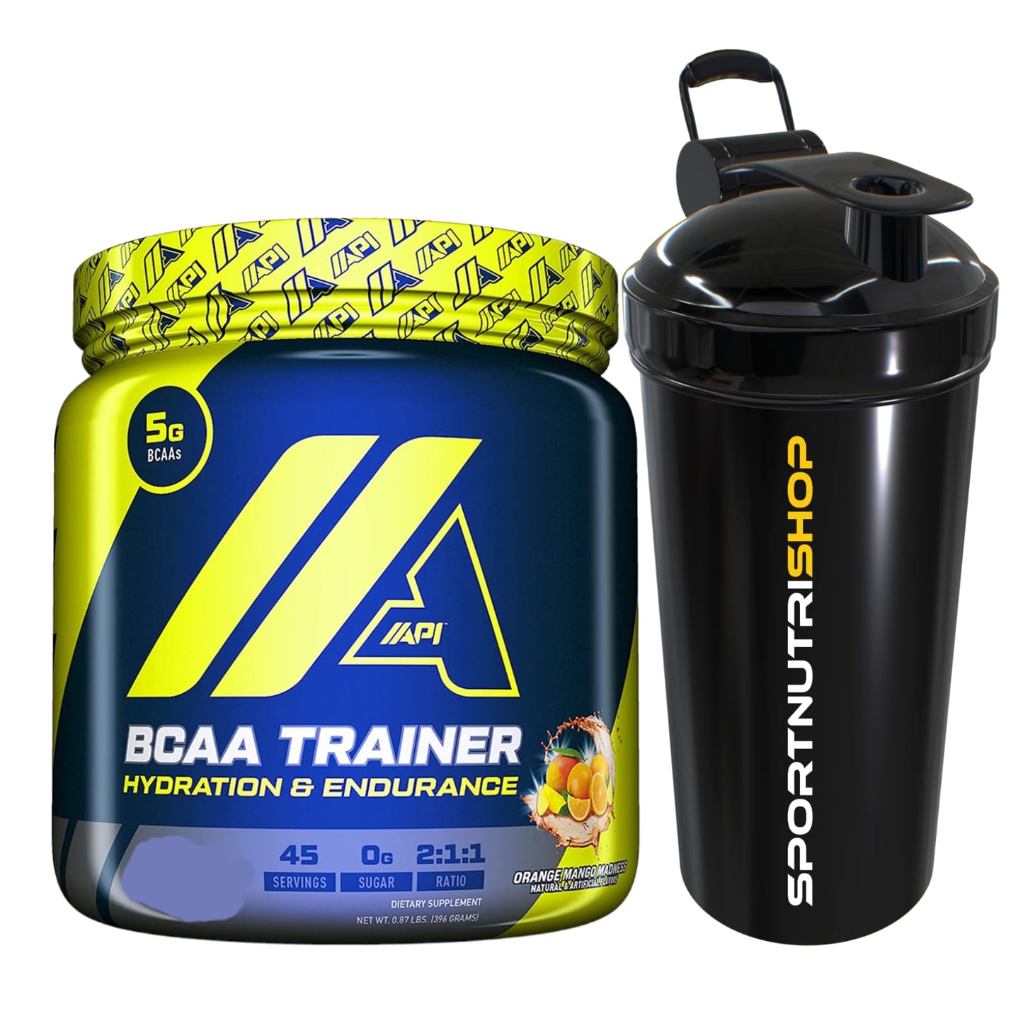 BCAA TRAINER - 45 SERVICIOS + SHAKER - API