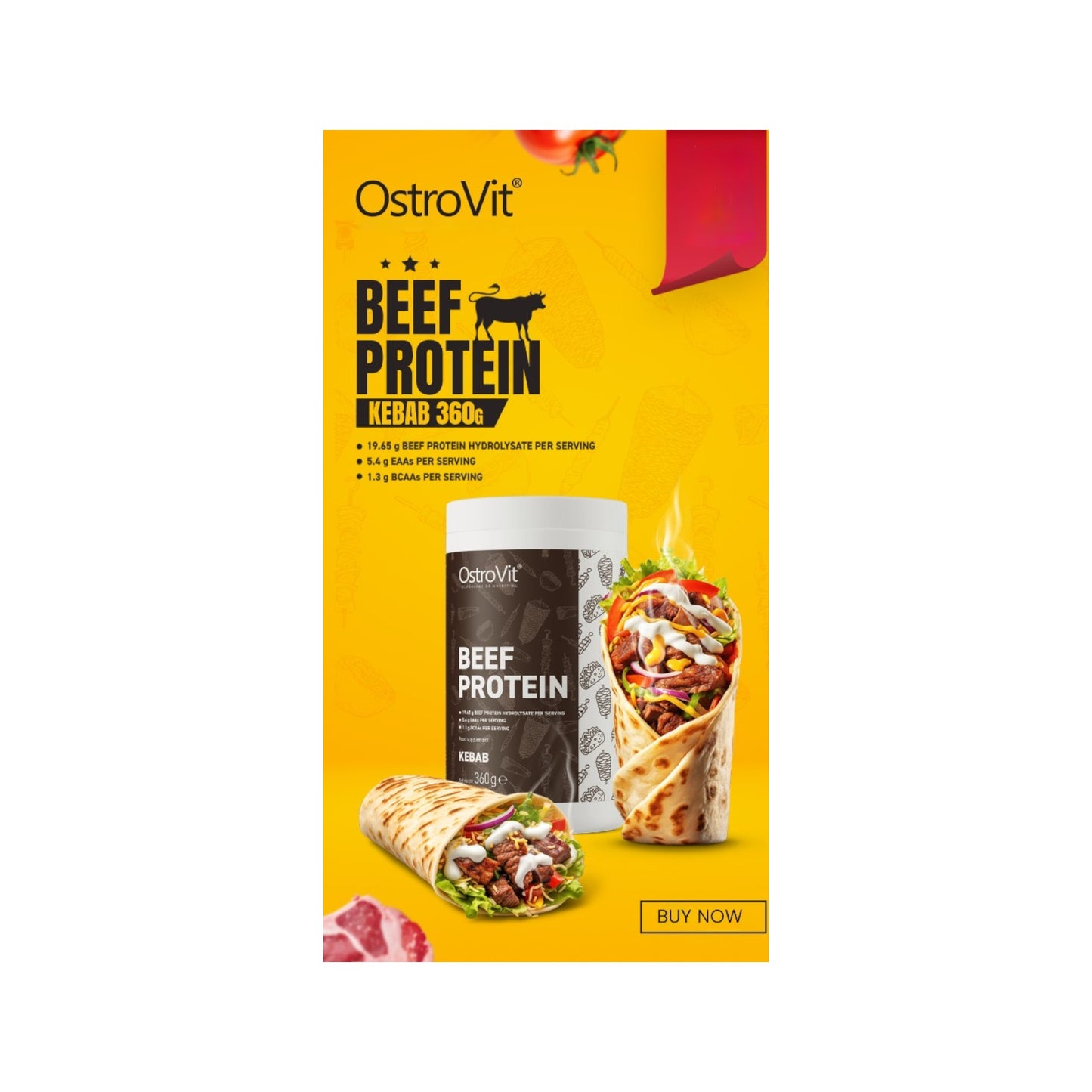 BEEF PROTEIN SABOR KEBAB 360 GR - OSTROVIT