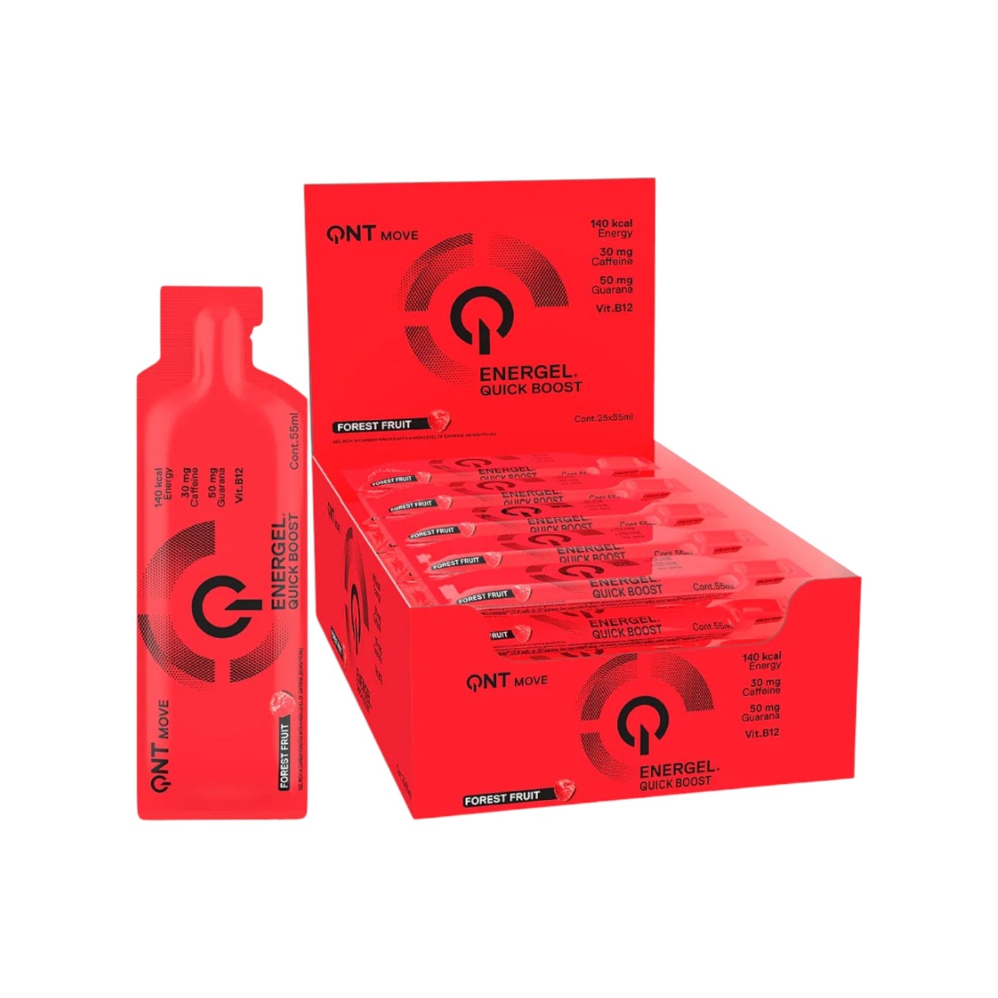 BOX 25 GELES ENERGETICOS ENERGEL 55ML - QNT