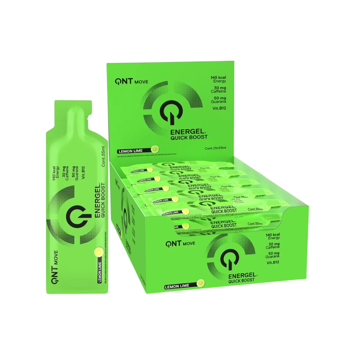 BOX 25 GELES ENERGETICOS ENERGEL 55ML - QNT