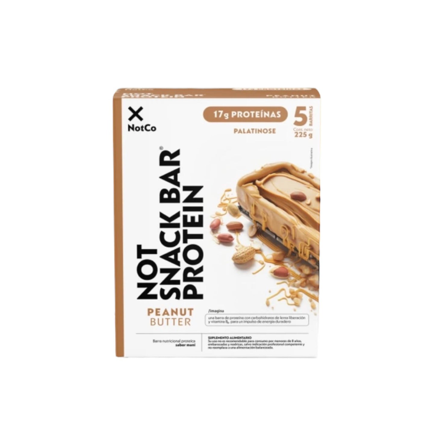 BARRAS DE PROTEINA NOTSNACK BAR 45GR 5 UNIDADES - NOTCO