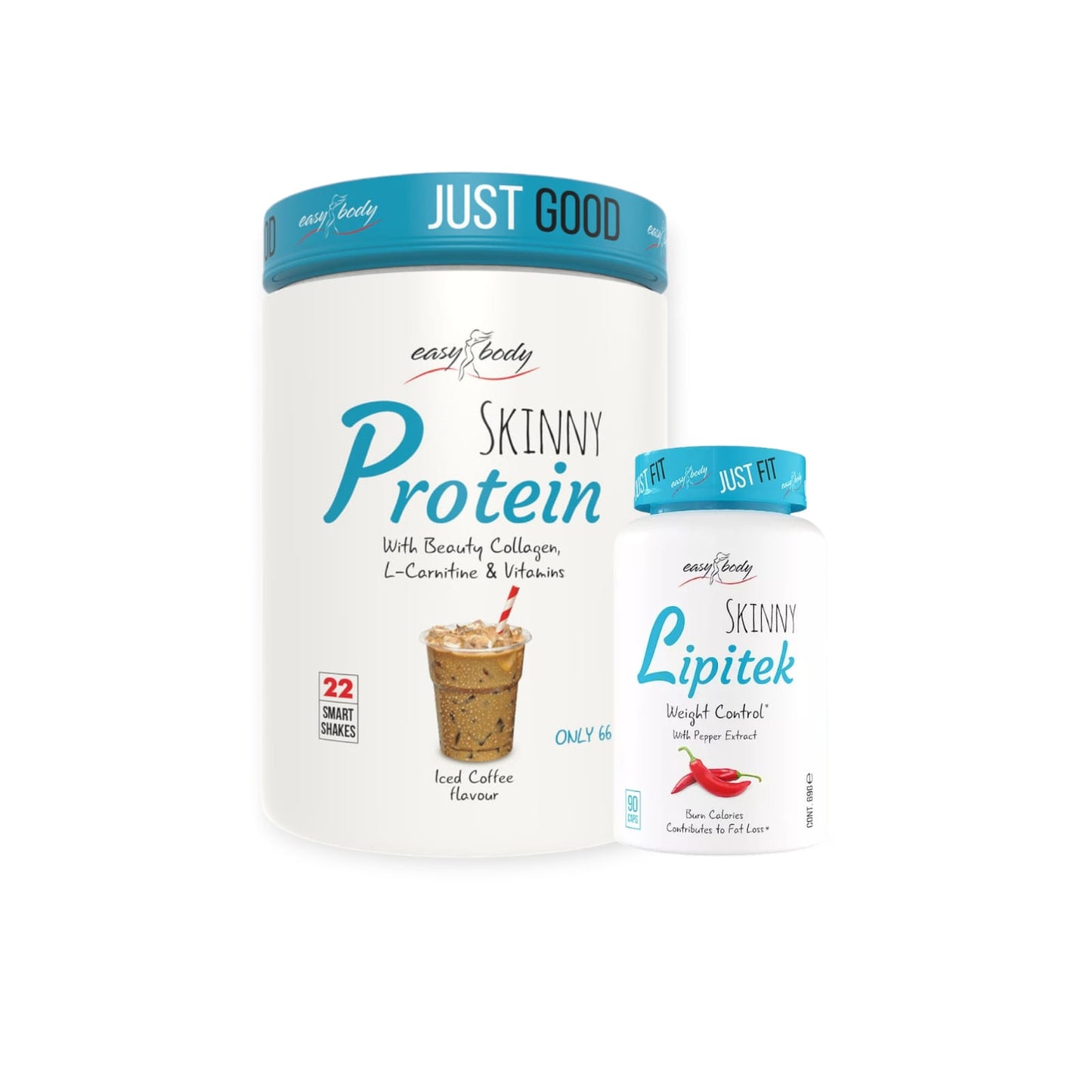 PACK PROTEINA SKINNY 450G + LIPITEK QUEMADOR - EASY BODY