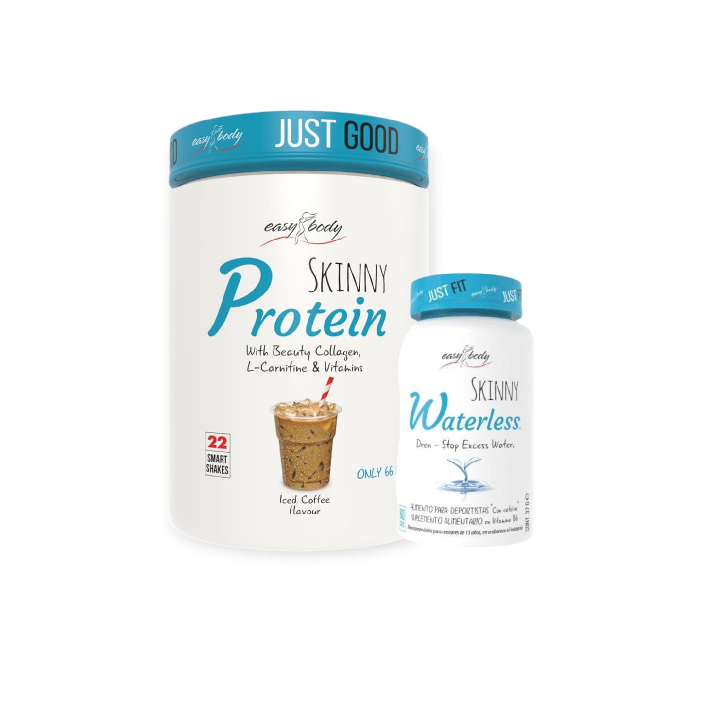 PACK PROTEINA SKINNY 450G + DIURETICO WATERLESS - EASY BODY