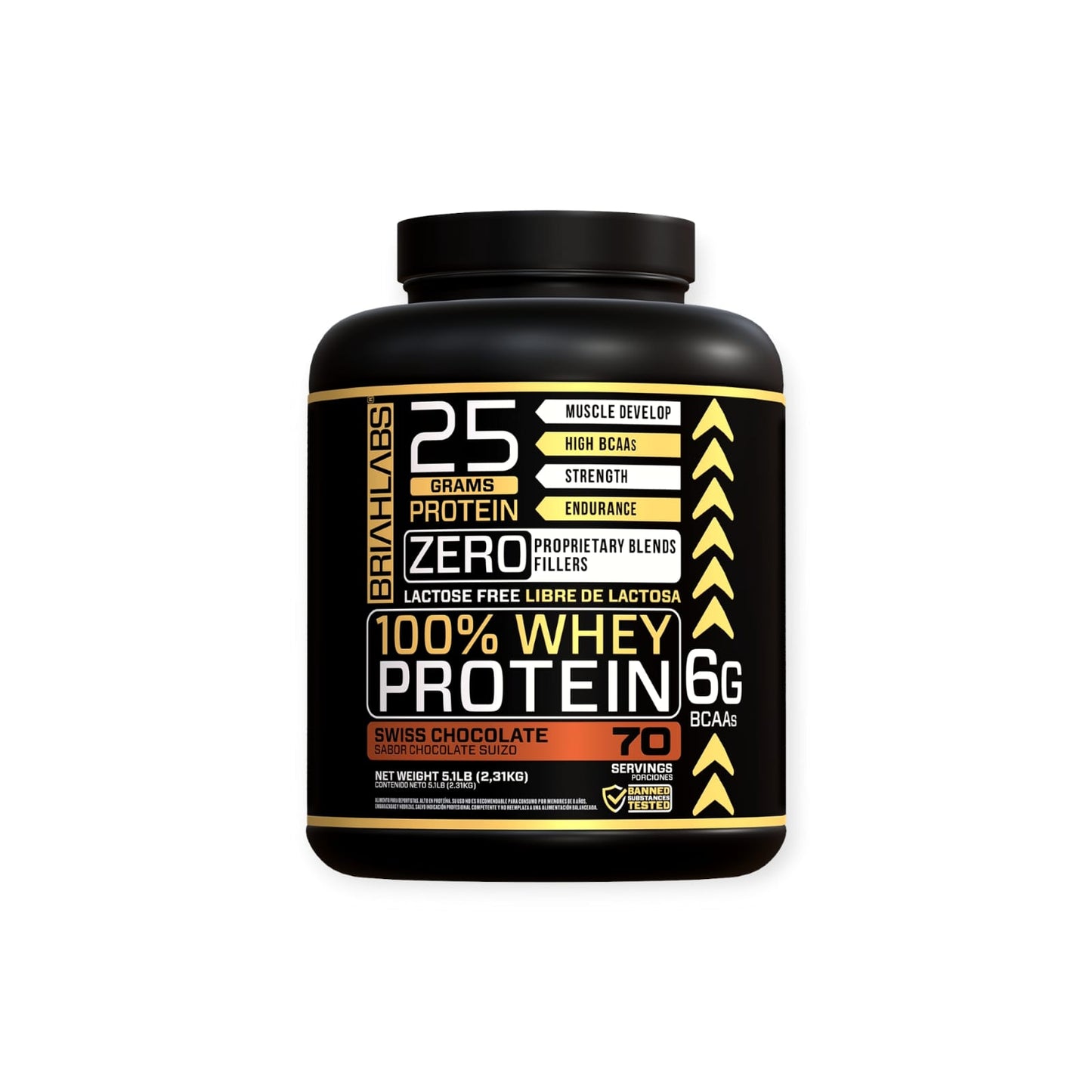 PROTEINA 100% WHEY PROTEIN 5LBS - BRIAHLABS