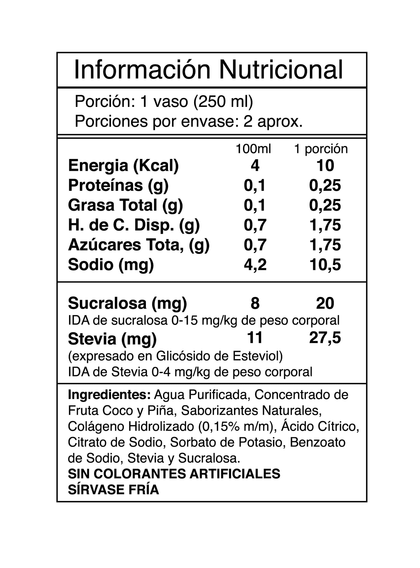 AGUA DE FRUTAS + COLAGENO 55OCC - I LIKE