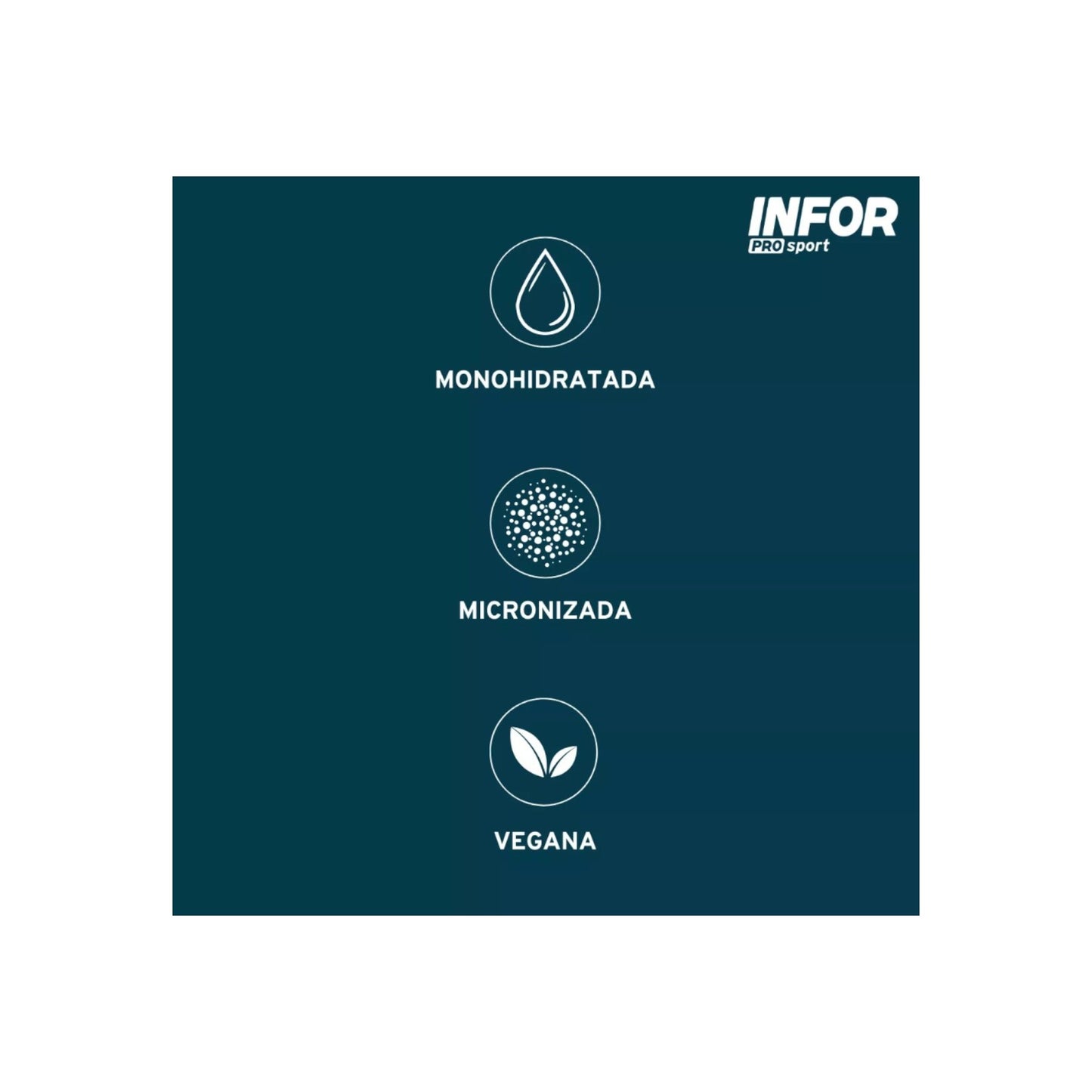 CREATINA MONOHIDRATADA 10 STICKS DE 5 GRAMOS SIN SABOR - INFOR