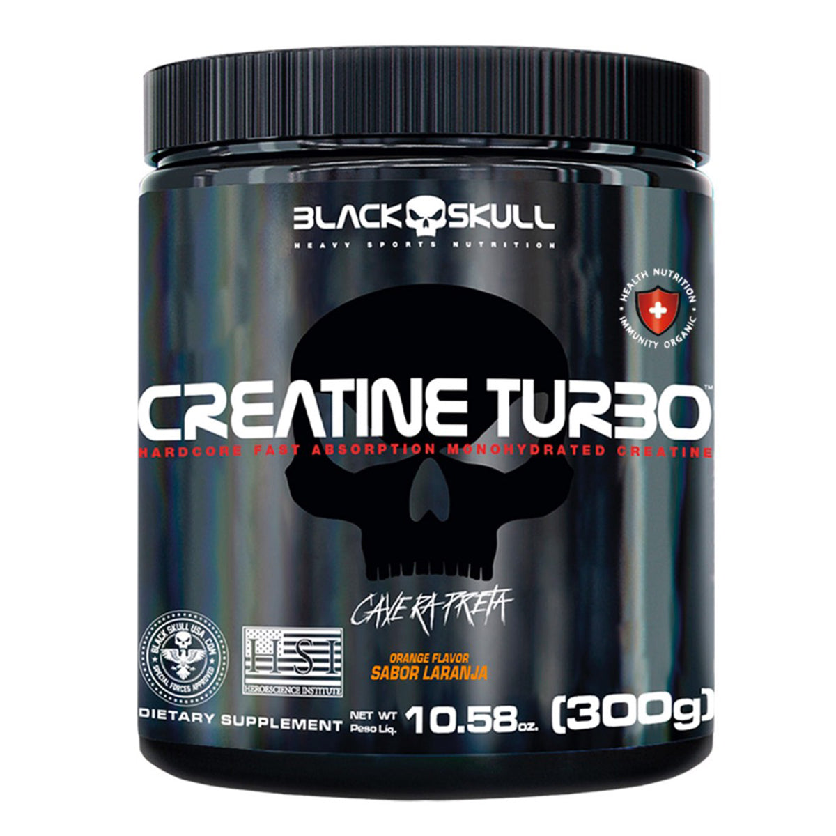 CREATINA TURBO 300GR 50SV - BLACK SKULL