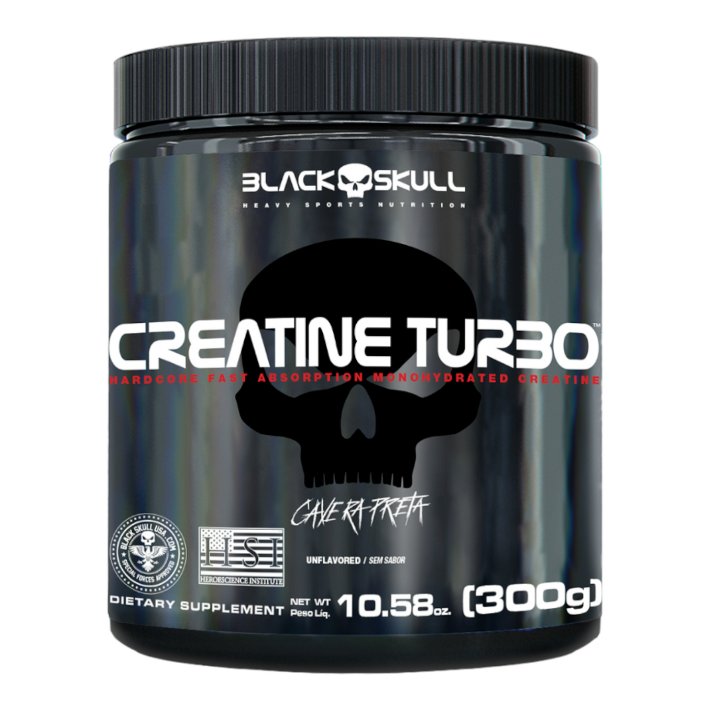 CREATINA TURBO 300GR 50SV - BLACK SKULL