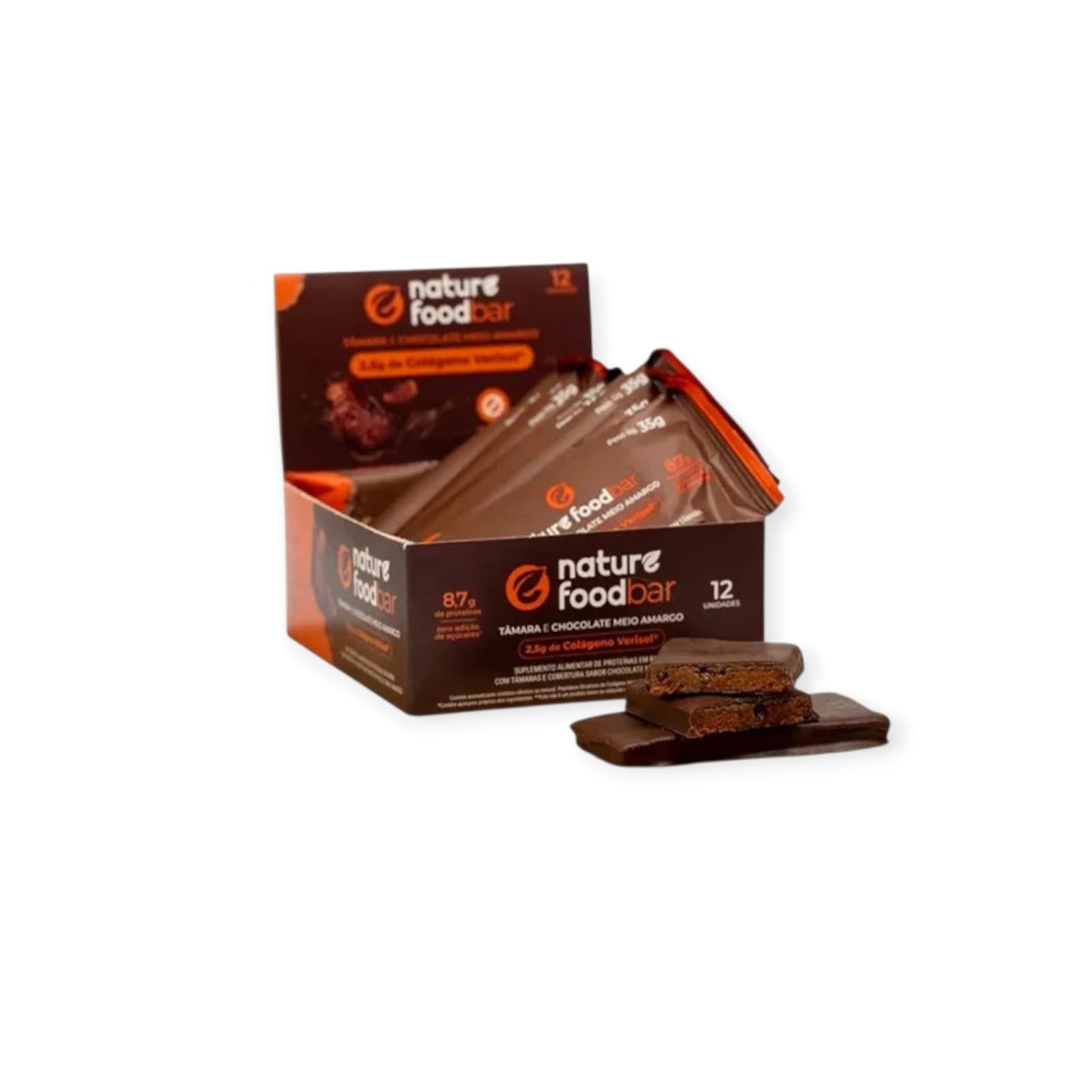 BOX 12 BARRAS DE PROTEINA COLAGENO VERISOL - NATURE FOOD