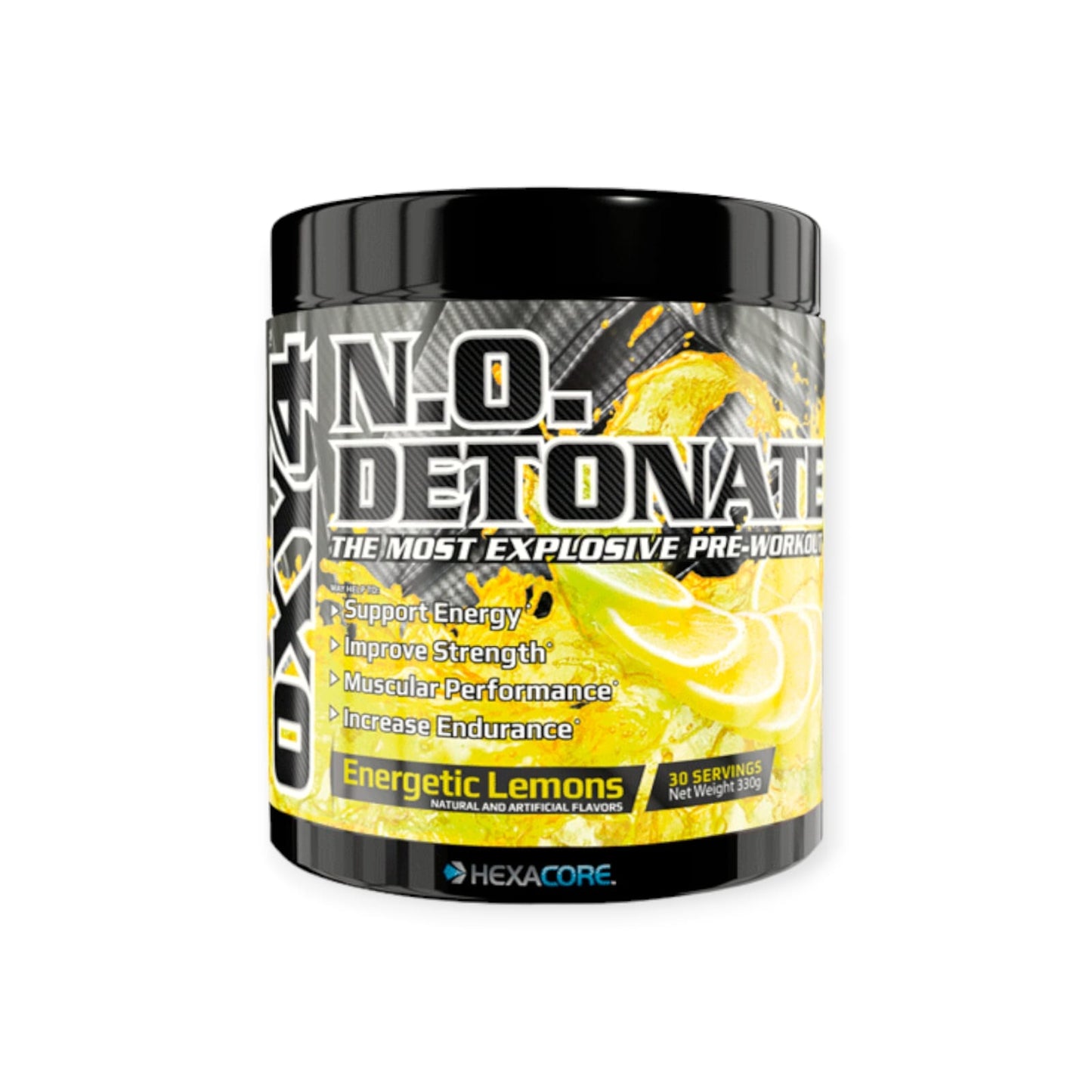PRE- ENTRENO OXY 4 N.O DETONATE 330GR - HEXACORE