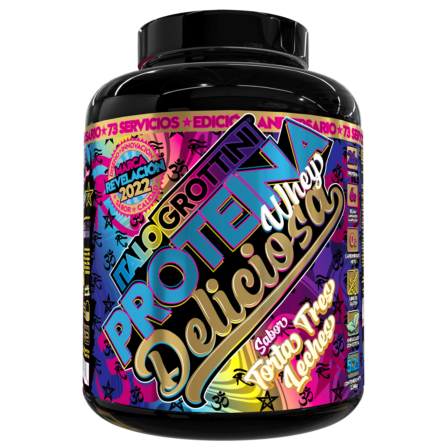 PROTEINA WHEY DELICIOSA 5.2 LIBRAS + CREATINA 80 SERVICIOS - ITALO GROTTINI