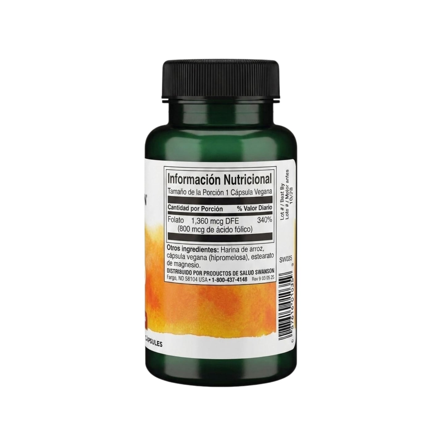 ACIDO FOLICO 250 CAPSULAS VEGANA - SWANSON