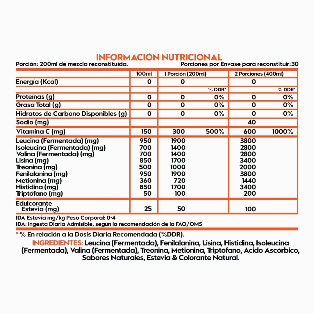 Aminoácidos BCAAs + Esenciales 390g 30sv - ITALO GROTTINI