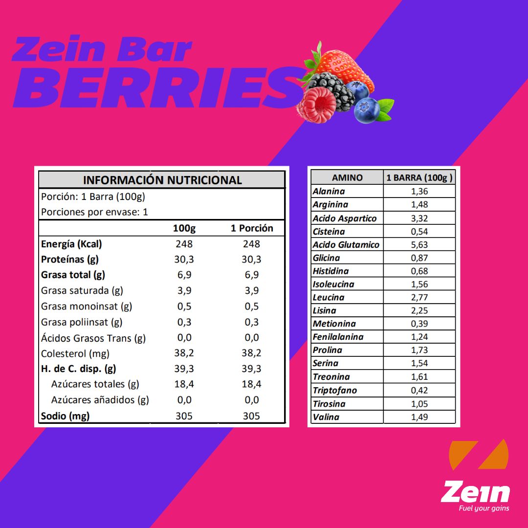 BARRA DE PROTEINA ZEIN BAR 100GR - ZEIN ¡PRECIO LANZAMIENTO!