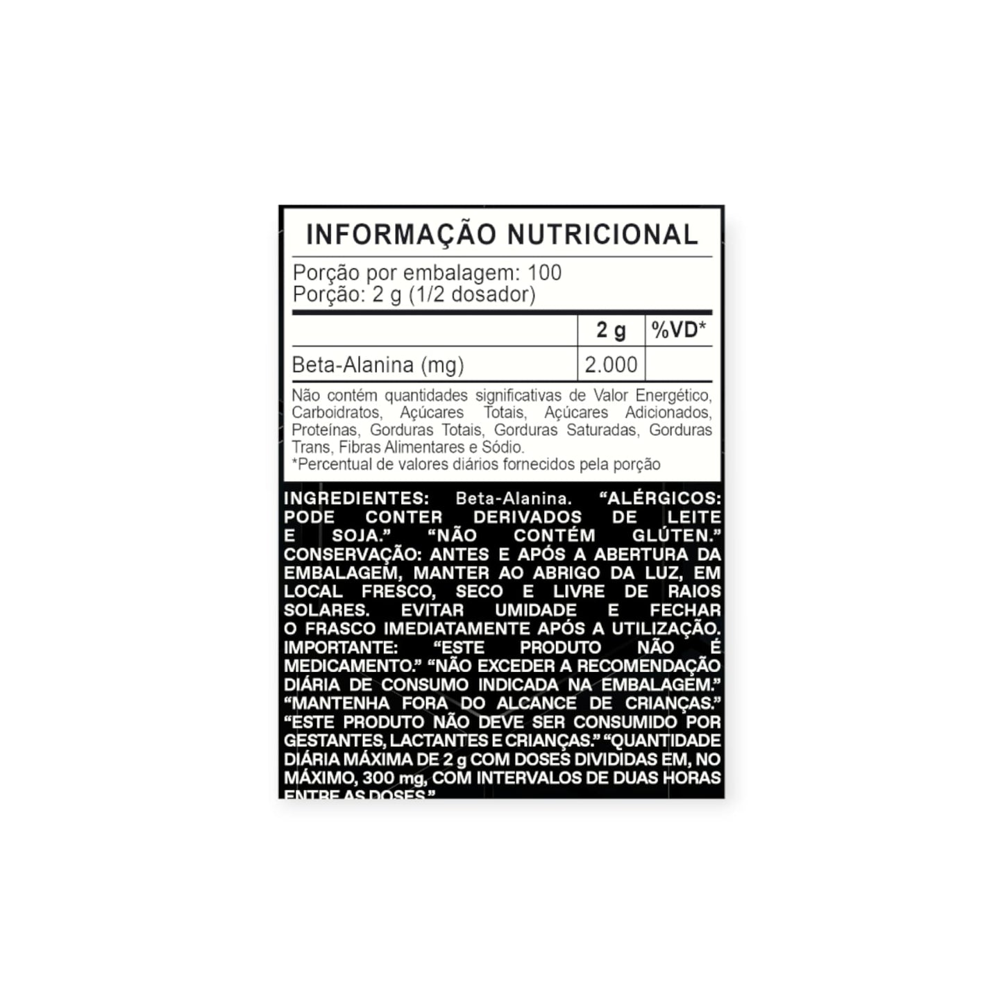 Beta Alanine 100% Pure 100 sv - Atlhetica