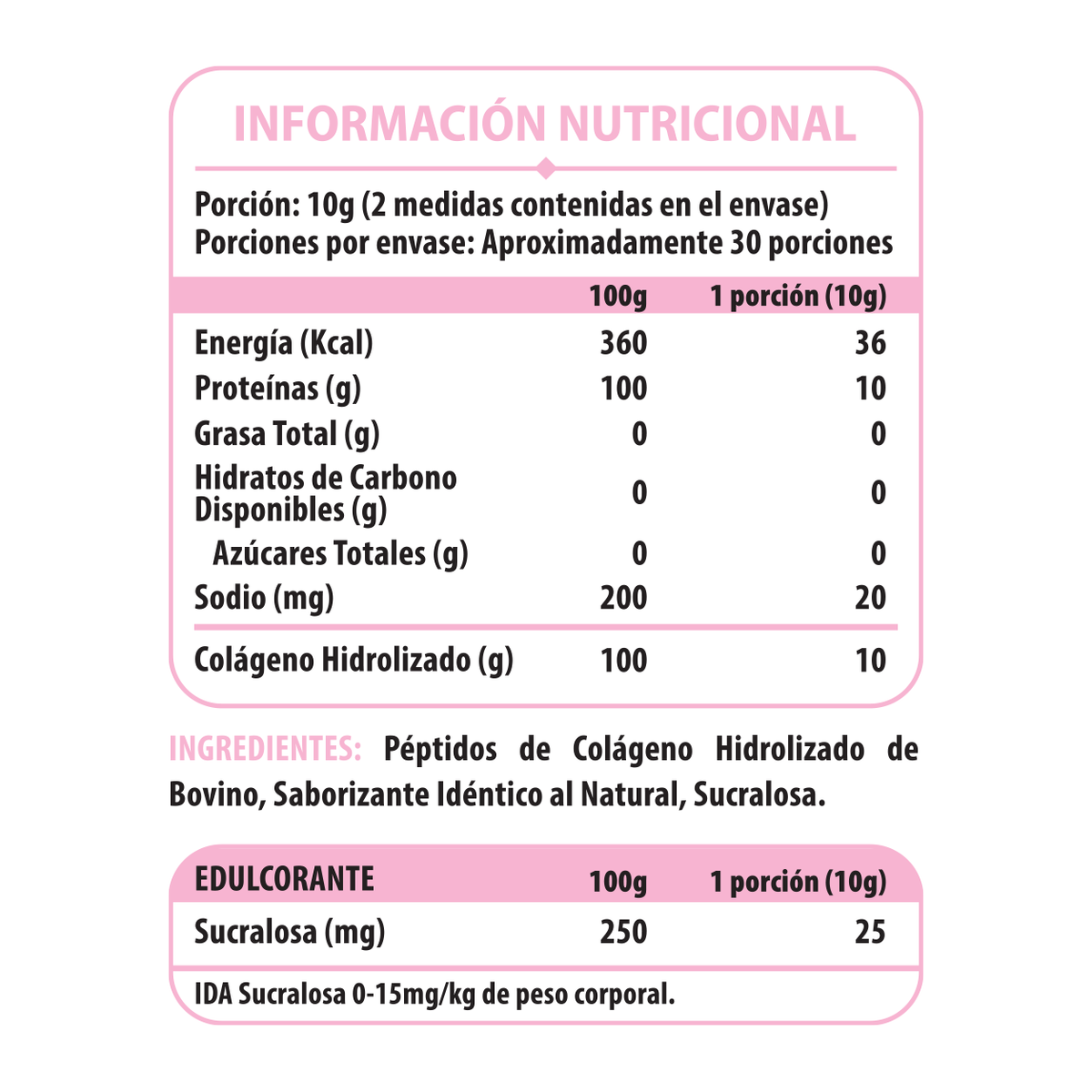 PEPTIDOS DE COLAGENO HIDROLIZADO 300GR - PULSE NUTRITION