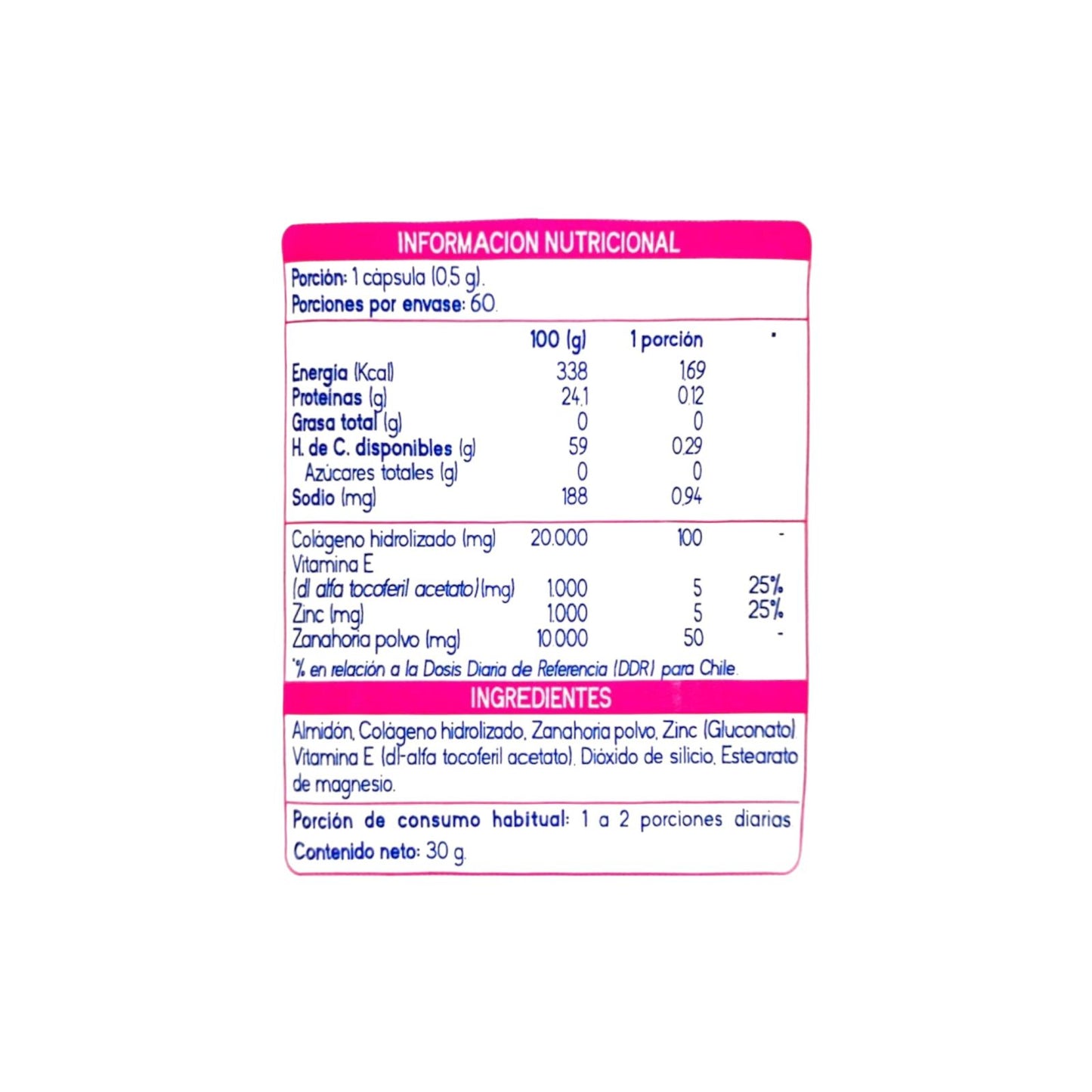 COLAGENO PLUS 60 CAPSULAS - SUPLALIM