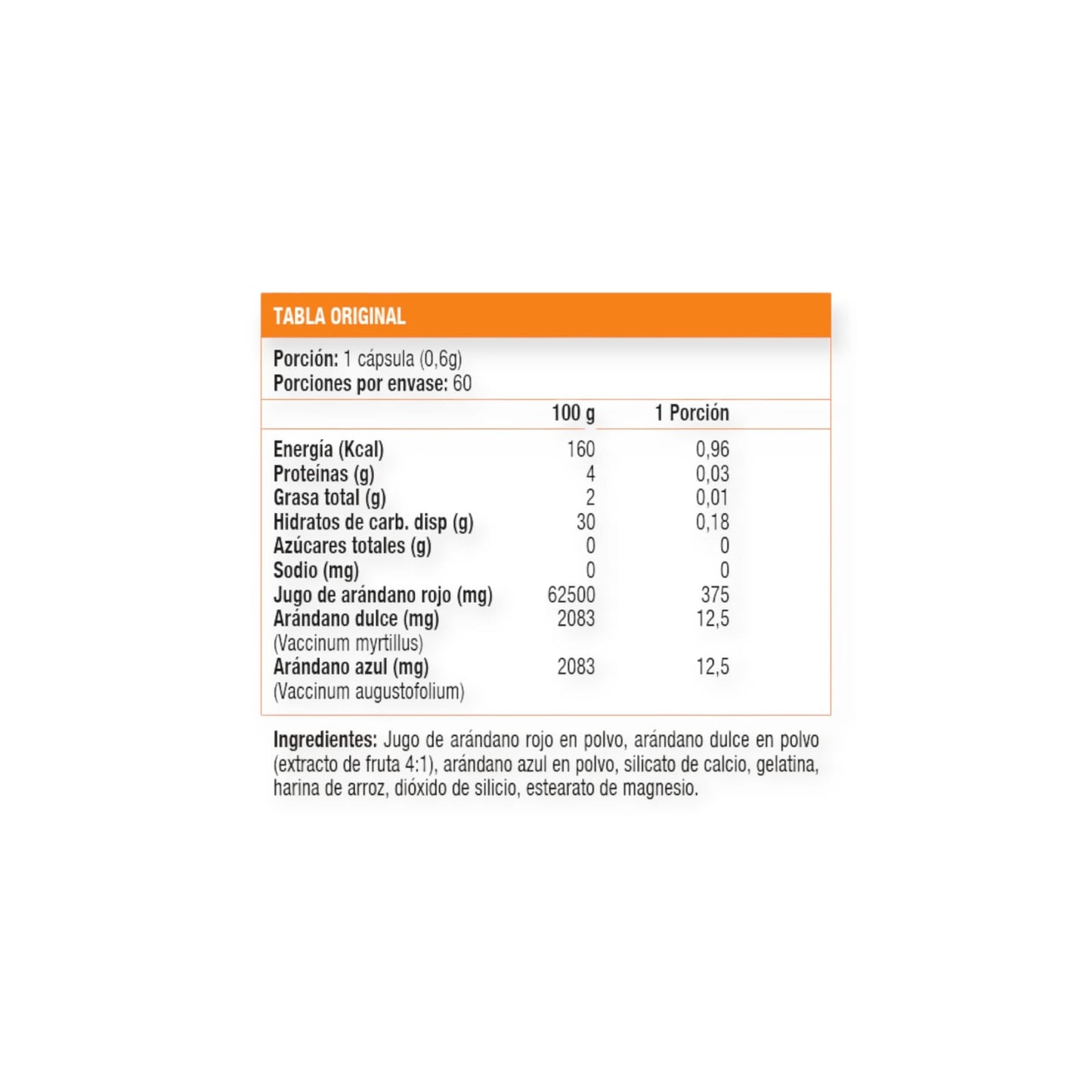CRANBERRY PLUS 60 CAPSULAS - SUNVIT