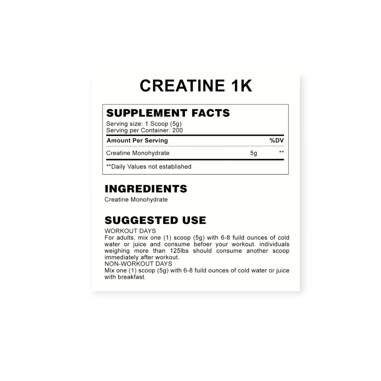 CREATINA MONOHIDRATADA 1KG - SIMPLY