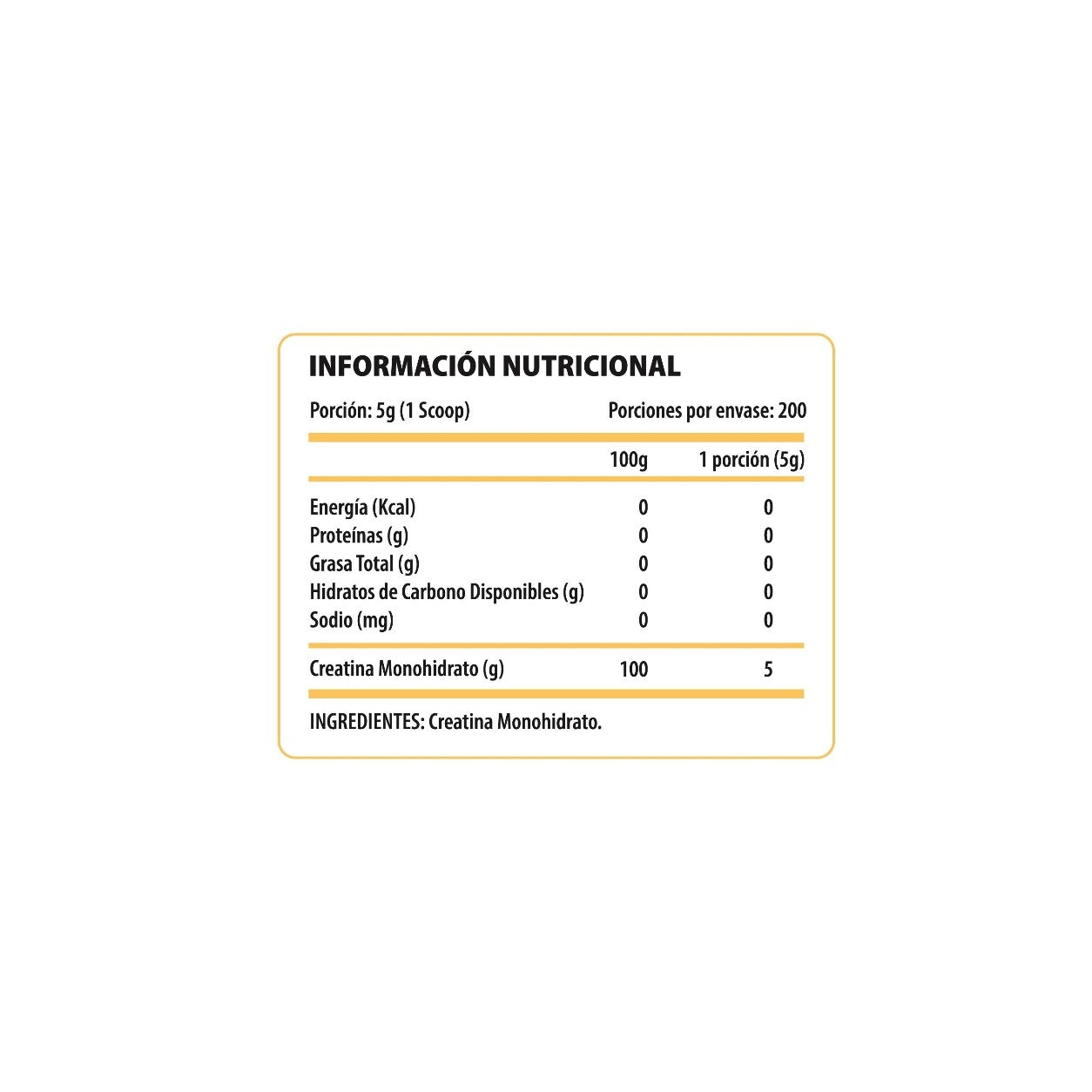 Creatina Monohidratada 1kg Sin Sabor - Pulse Nutrition
