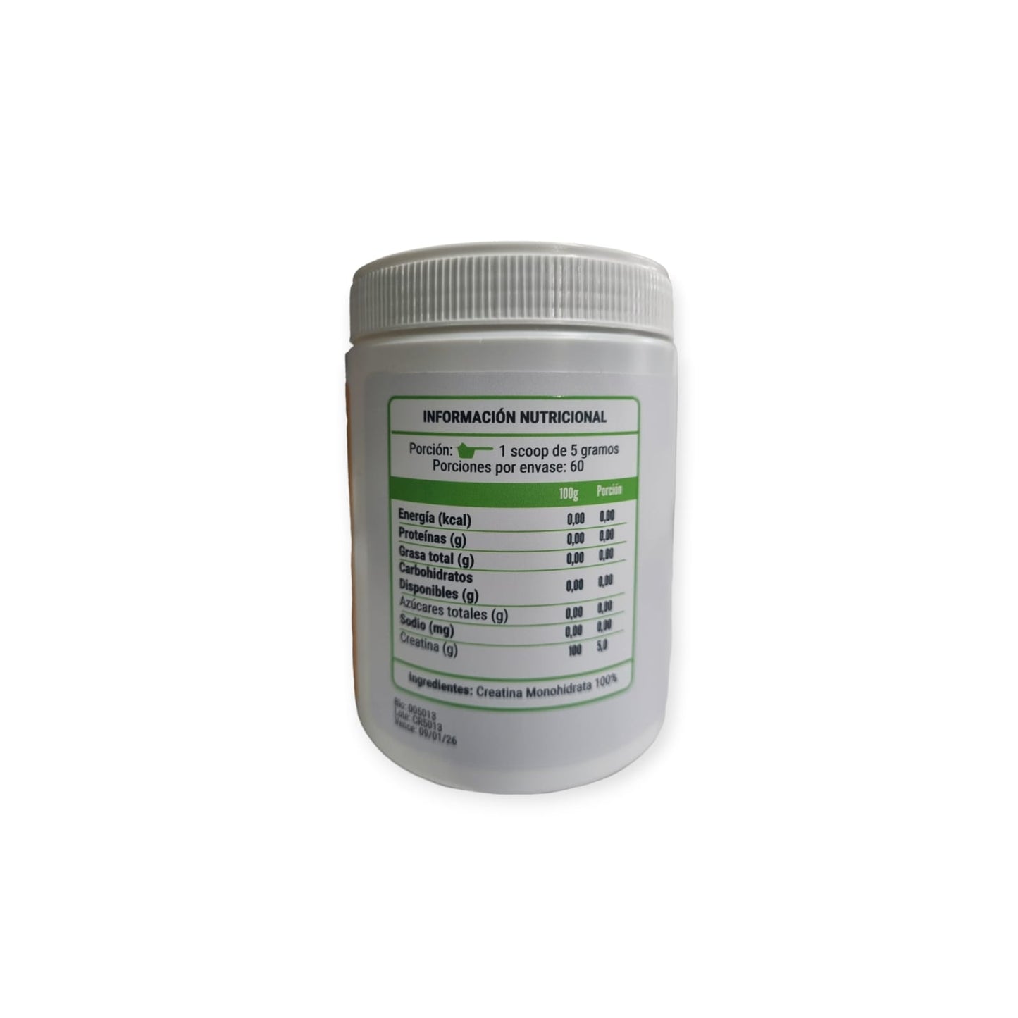 CREATINA PURE 300GR 60 SERVICIOS - PLUS LAB