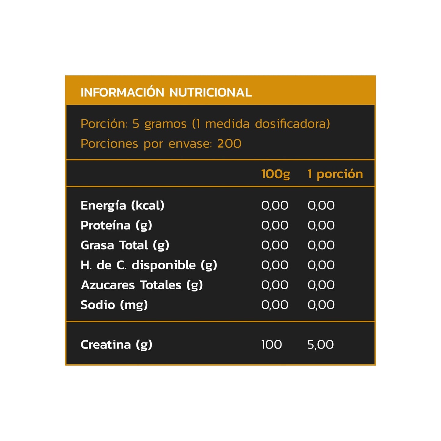 CREATINA MONOHIDRATADA Y MICRONIZADA SIN SABOR - ZEIN