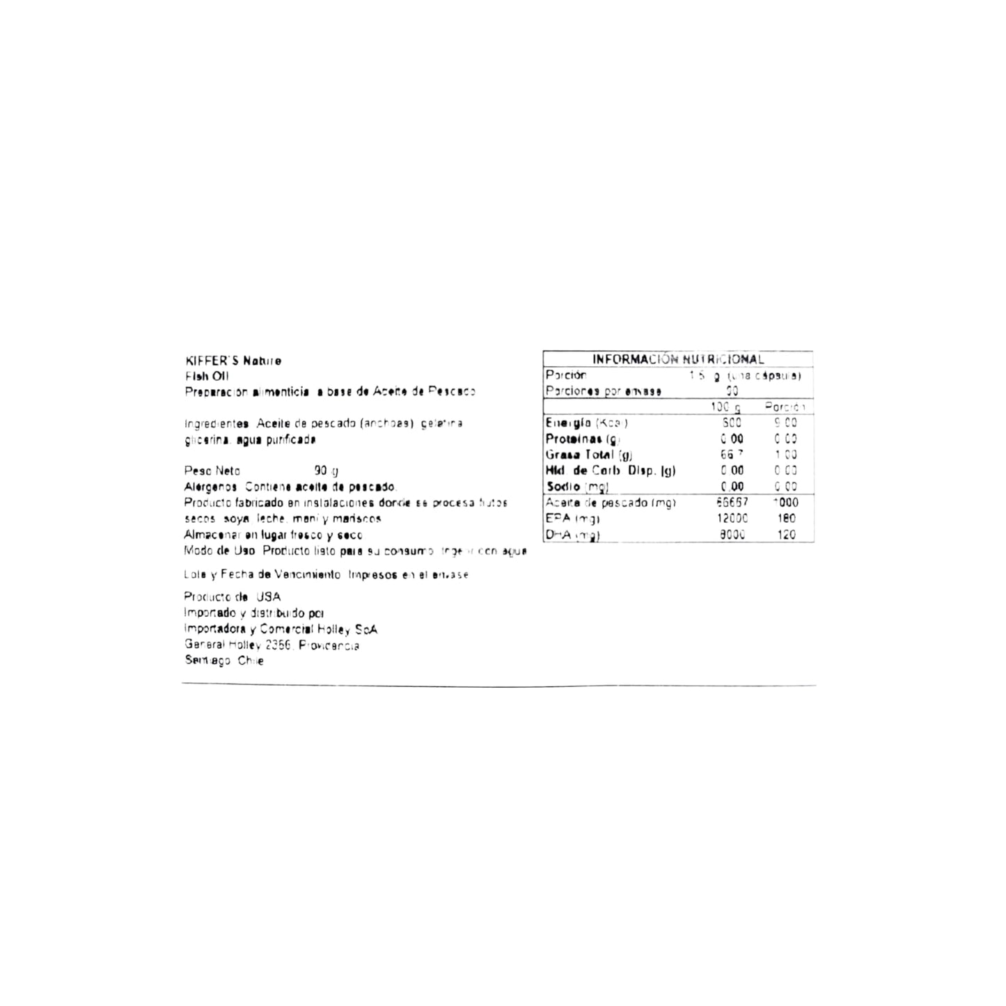 FISH-OIL 1000MG 60 SOFTGELS - KIFFER