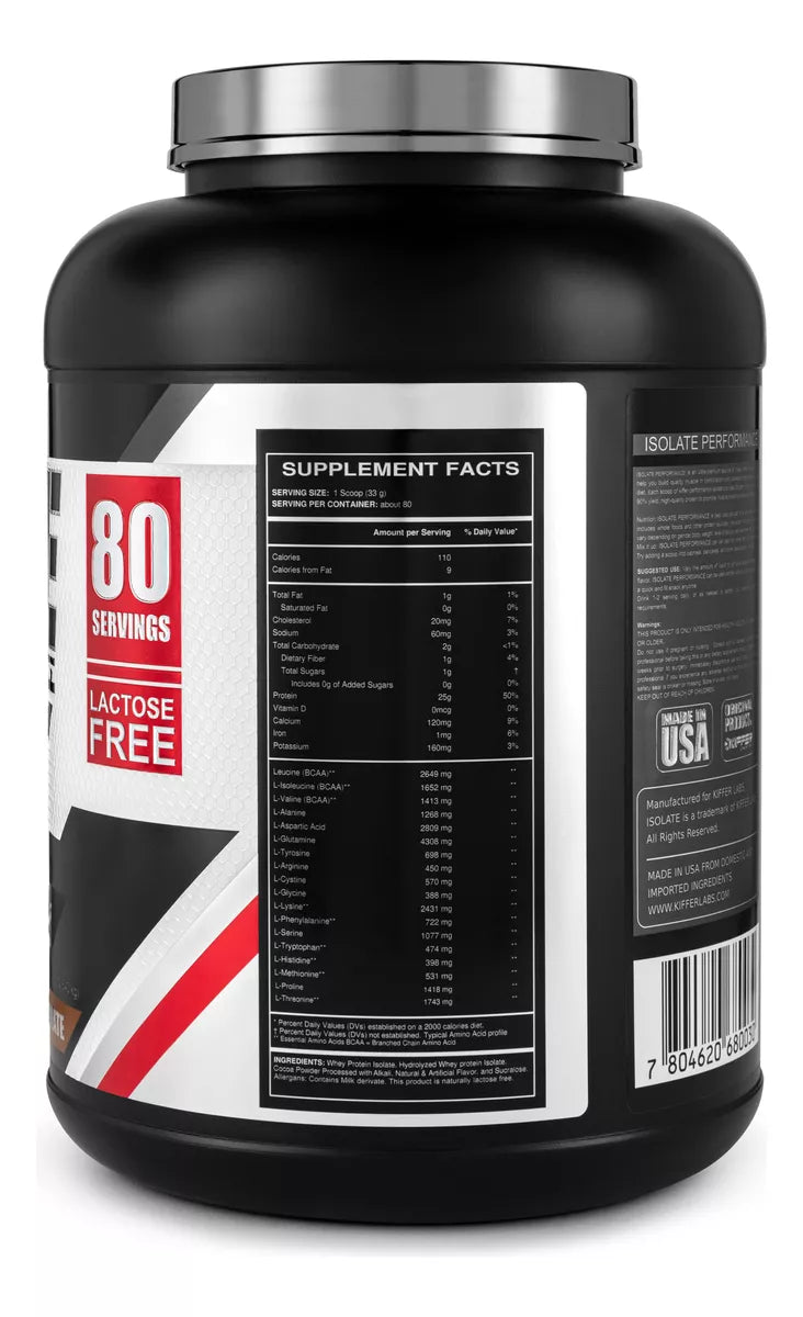 PROTEINA ISOLATE PERFOMANCE 2.560KG - KIFFER