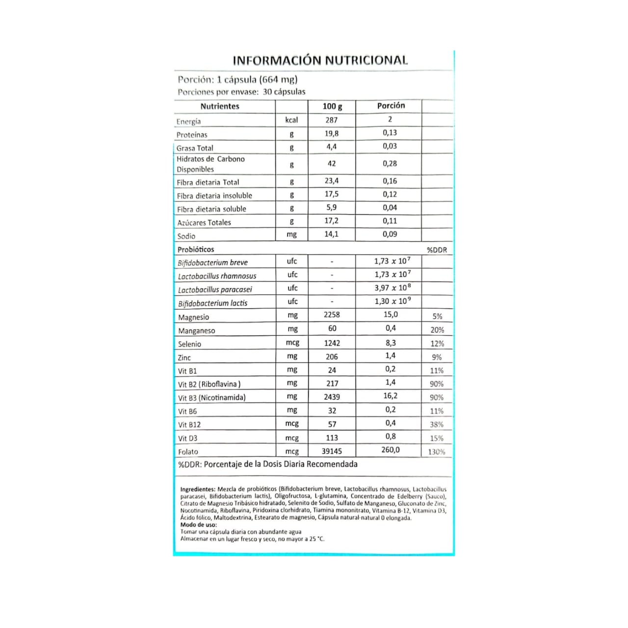 MULTIVITAMINICO PROBIPLUS ADULTO 30 CAPSULAS - DIAVITAL