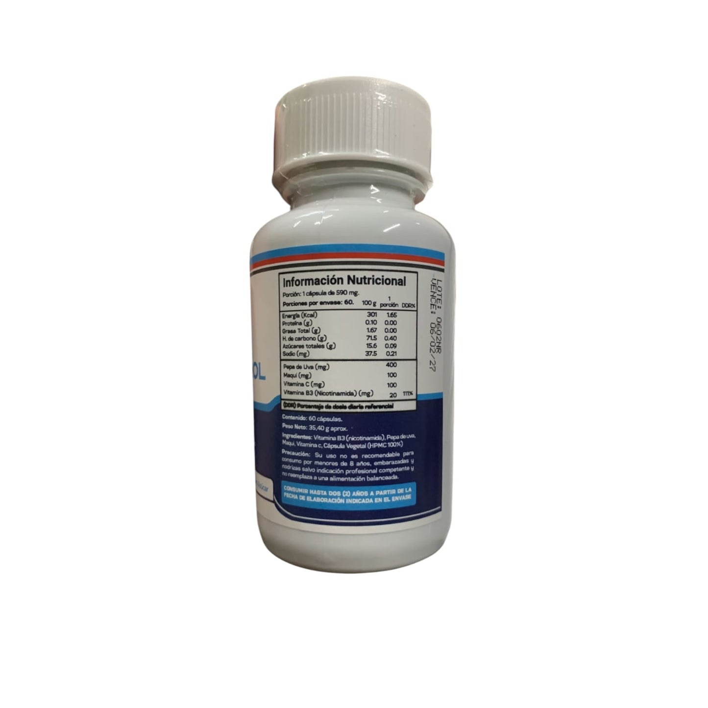 NAD + RESVERATROL 60 CAPSULAS - GRIZZLY BEAR