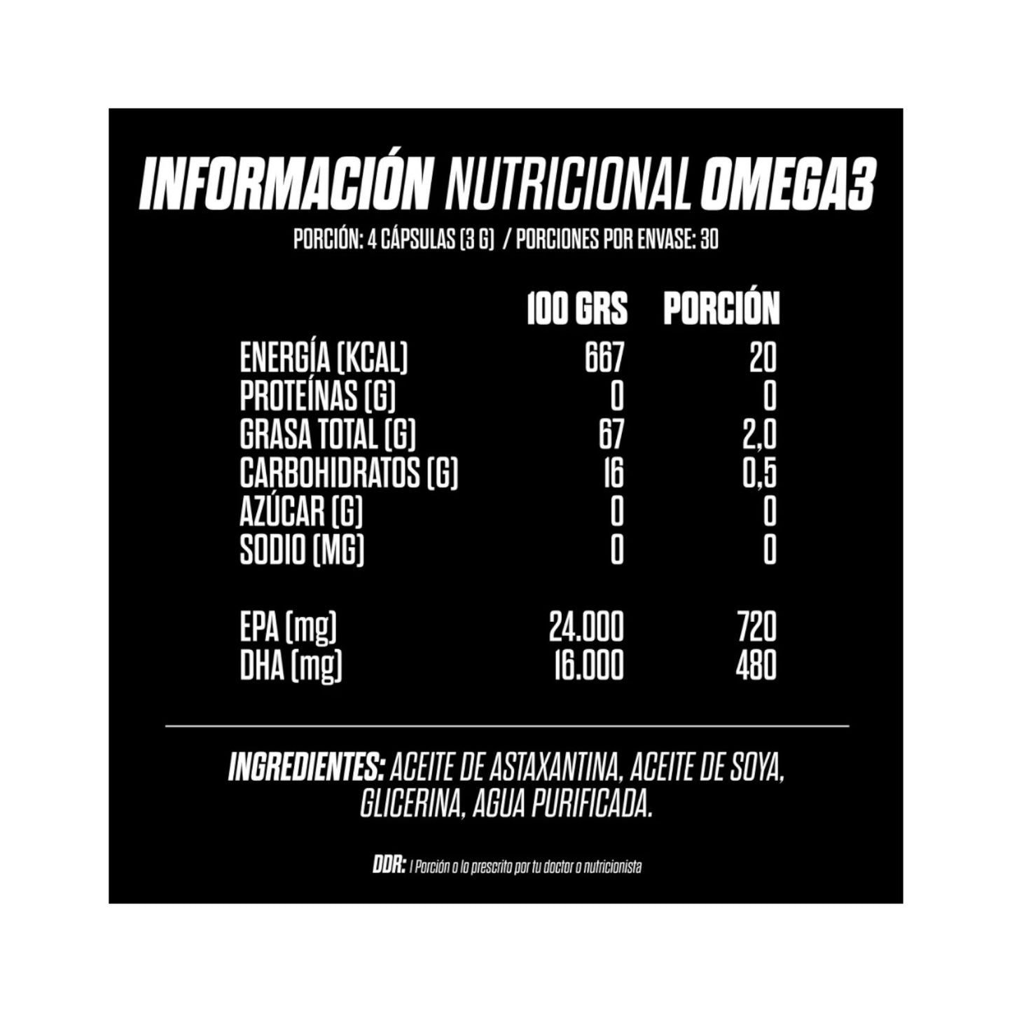 OMEGA 3 VEGANO 120 CAPSULAS 30 SV - GOHARD