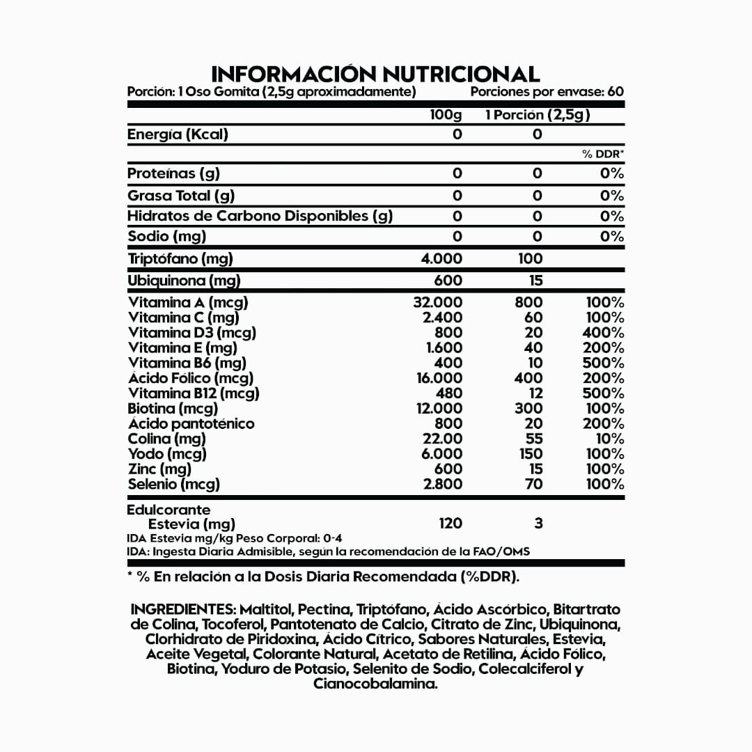 OSO GOMITAS ITALO GROTTINI 60 SERV