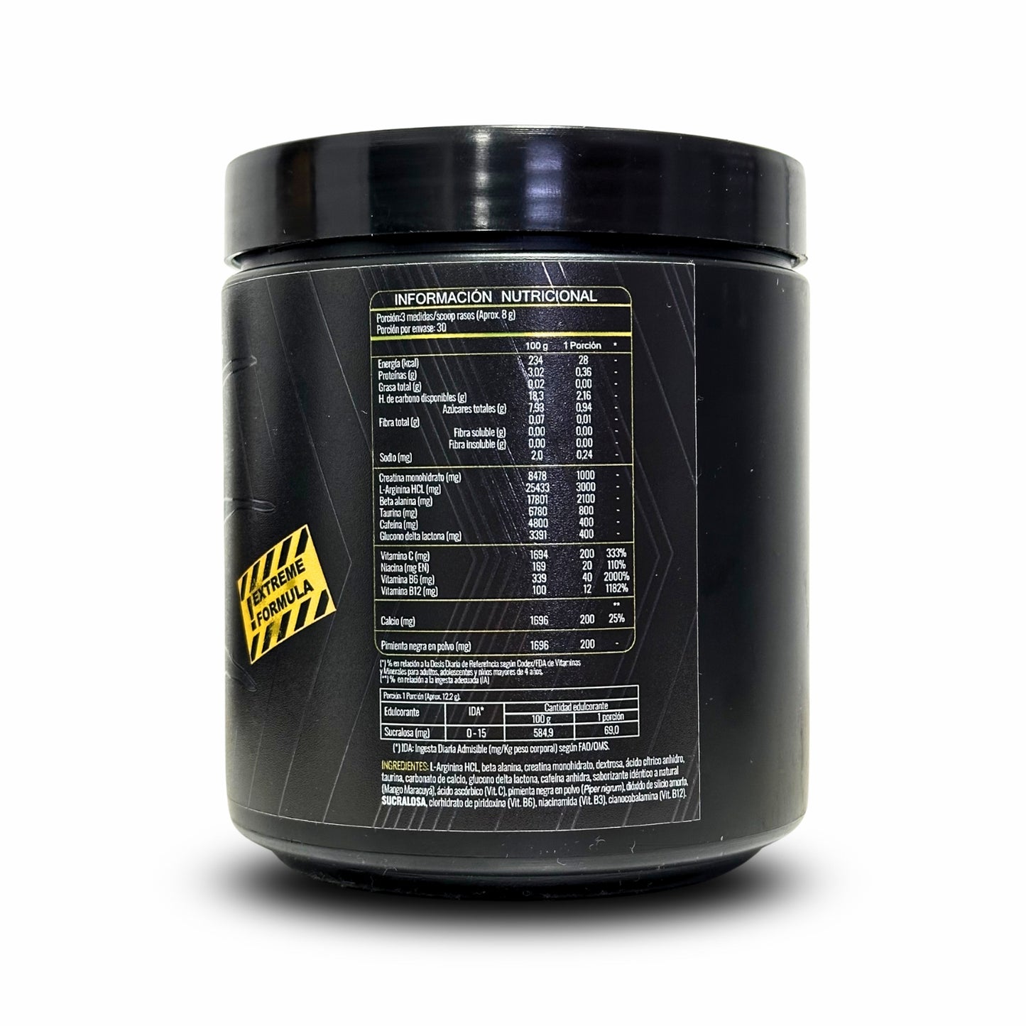PRE ENTRENO MASACRE 240GR 30 SERVICIOS - GRIZZLY BEAR