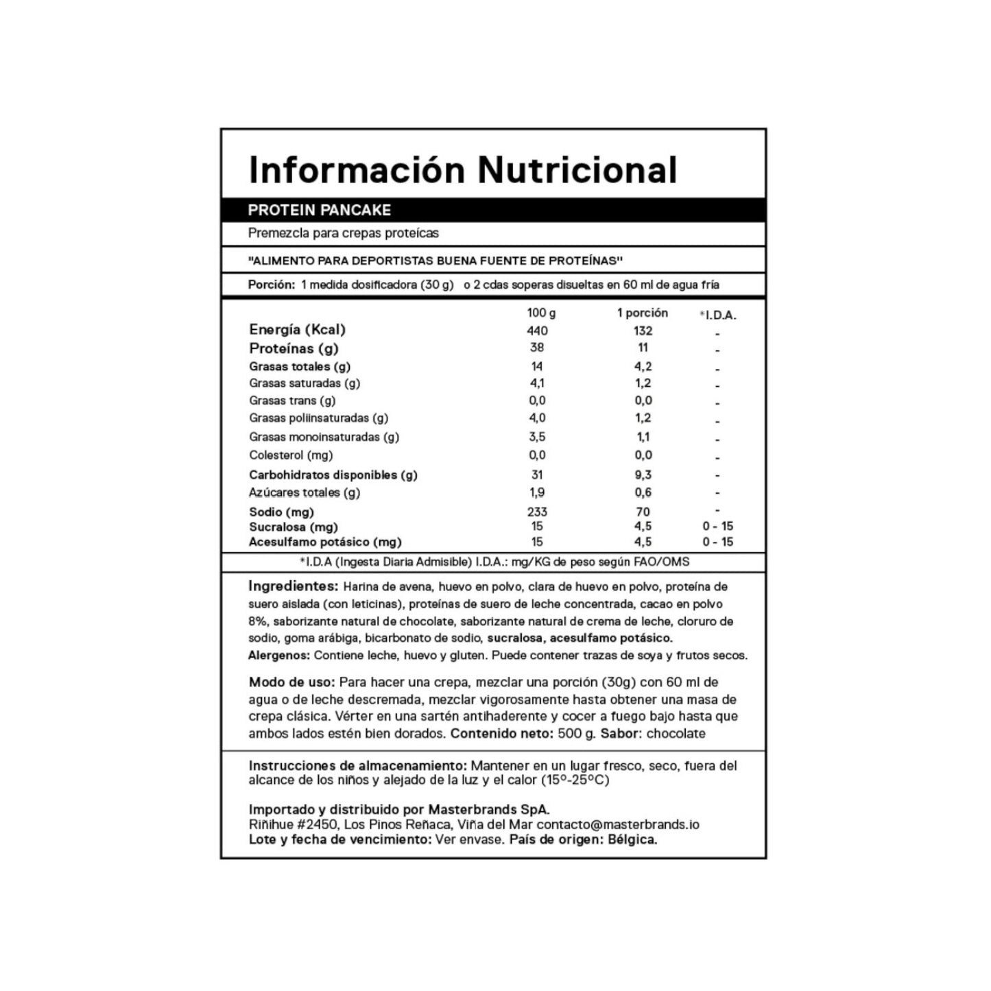 PROTEIN PANCAKE 500GR - QNT