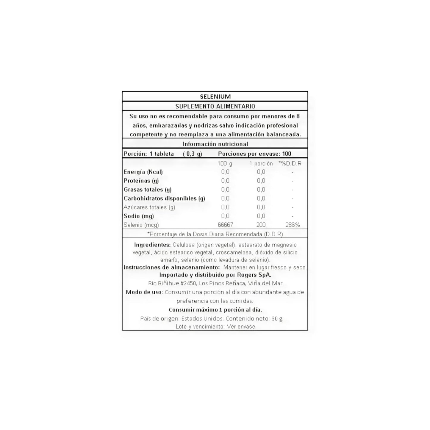 SELENIO 200 MCG 100 TABLETAS - NATURE'S TRUTH