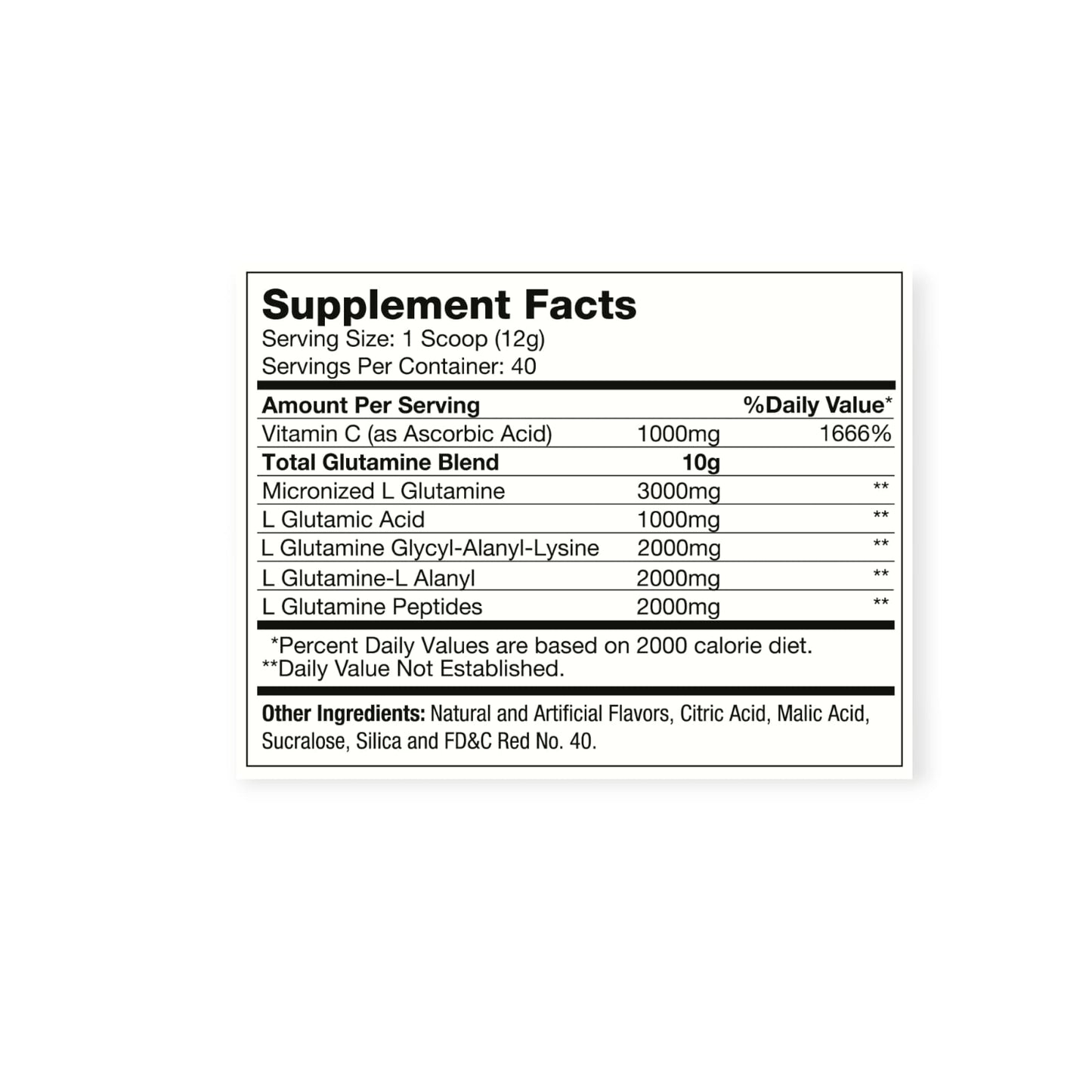 GLUTAMINA OXY 5 40 SERVICIOS 480GR - HEXACORE